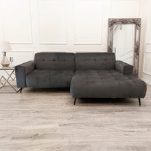 Oslo Open Plan L Shape Velvet Cinema Sofa