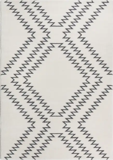 RILEY LARGE ZIG ZAG LIVING ROOM RUG 200 X 290CM