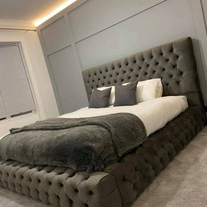 Ambassador Chesterfield Upholstered Platform Bed Frame - Estelle Decor