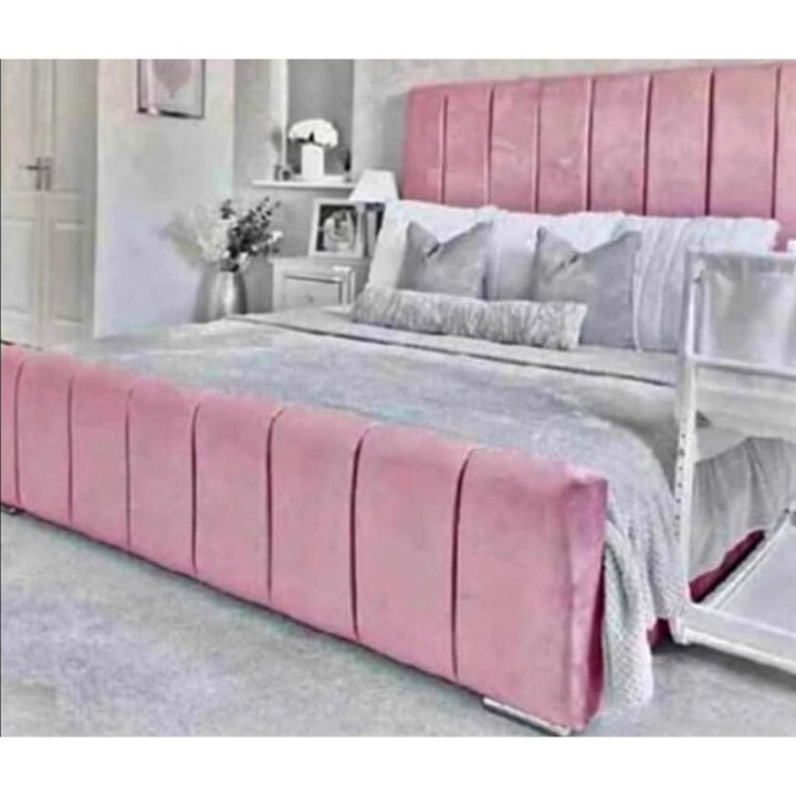 Oulton Wing Back Panelled Bed Frame - Estelle Decor