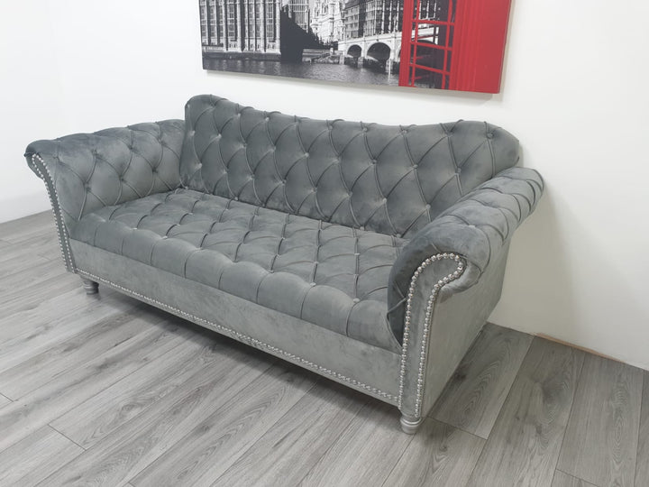 Elegance Fully Upholstered Chesterfield Sofa Corner - Estelle Decor