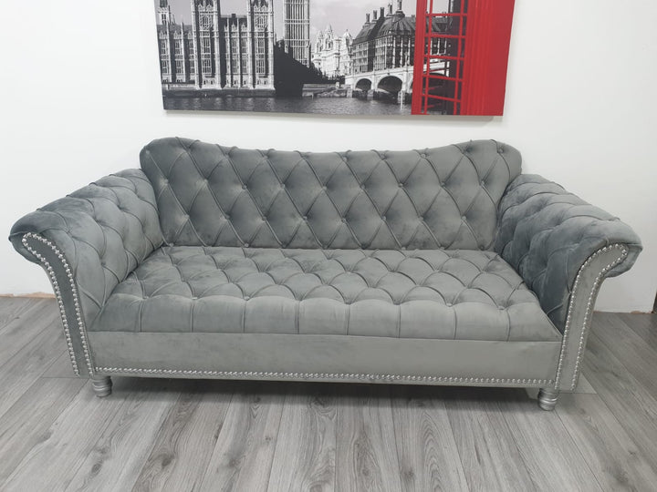 Elegance Fully Upholstered Chesterfield Sofa Corner - Estelle Decor