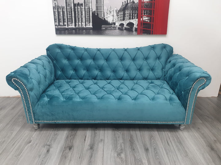 Elegance Fully Upholstered Chesterfield Sofa Corner - Estelle Decor