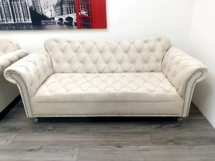 Elegance Fully Upholstered Chesterfield Sofa Corner - Estelle Decor