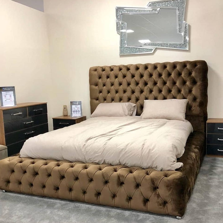 Ambassador Chesterfield Upholstered Platform Bed Frame - Estelle Decor