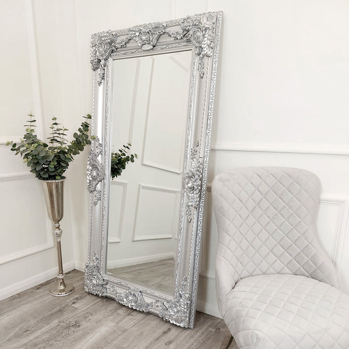 Roma Antique Baroque Style Oversized Mirrors Gold Silver Pewter - Estelle Decor