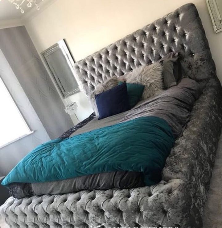 Ambassador Chesterfield Upholstered Platform Bed Frame - Estelle Decor