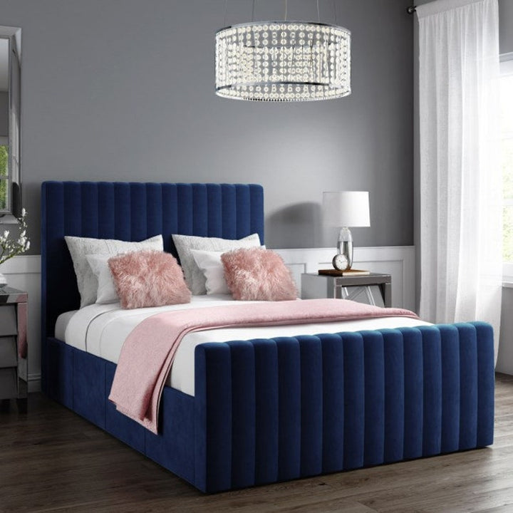 Roma Panel Lined Upholstered Bed - Estelle Decor